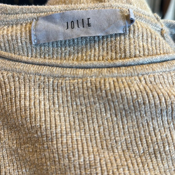 Jolie super stretch finely ribbed knit cashmere blend tie waist midi. Small - Picture 6 of 6